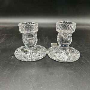 Waterford Glandore Elegant Crystal Candle Holders